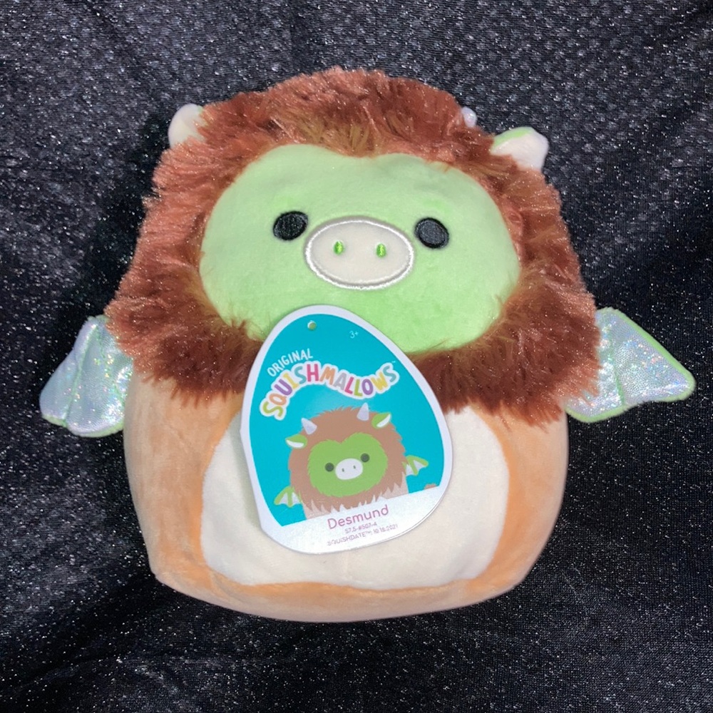 Squishmallow NWT Desmond the Dragon (in Lion Costume) 7.5”